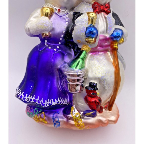 Christopher Radko Christmas Ornament Happy Snow Year Used - Picture 2 of 10